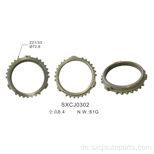 OEM1395623/NV17284/15637274/4637719 Outlet Auto Parts Transmission Synchronizer Ring für Peugeot